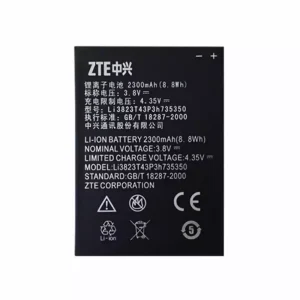 Batería Li3823t43p3h735350 para ZTE Q802t,v975,N986,Q801L,Q801U,u988s,n986