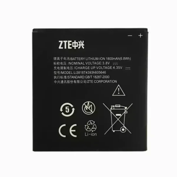 Batería LI3818T439H605646 para ZTE N909,N909D,v818,U818