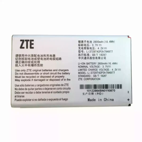 Batería LI3728T42P3H794977 para ZTE MF923