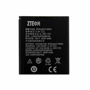 Batería Li3820T43P3h585155 para ZTE N983,V983,U960E,Z998,Z930C,Z930L,N9510,N9511,Z796C