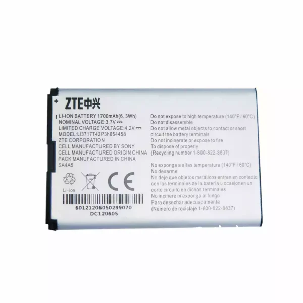 Batería LI3717T42P3H654458 para ZTE MF63,AC60,JetPack 890,890L,AR918B
