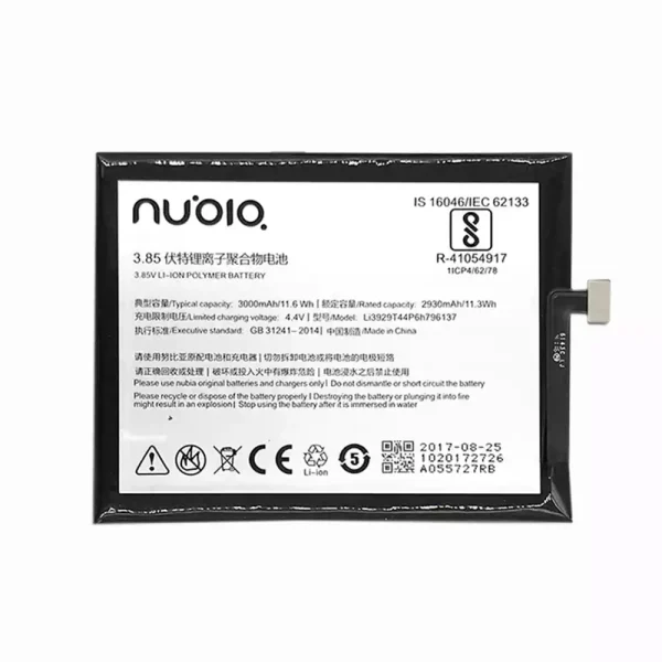 Batería Li3929T44P6h796137 para Nubia Z11 minis NX549J,Z17 mini NX569