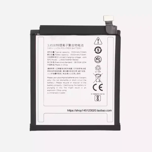 Batería Li3930T44P6h746342 para Nubia Z17S,NX595J