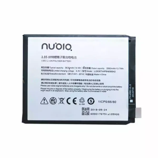 Batería Li3936T44P6h836542 para Nubia M2,NX551J