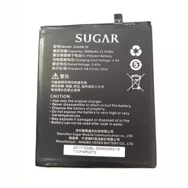 Batería para SUGAR Y9