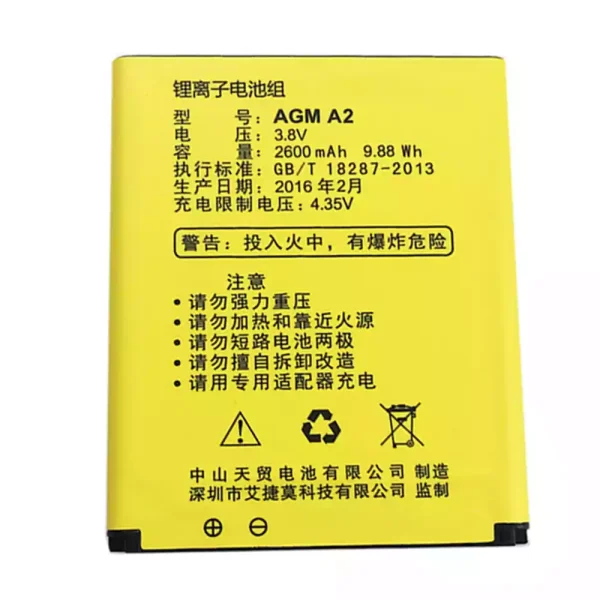 Batería para AGM A2