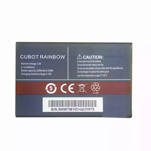 Batería para CUBOT RAINBOW