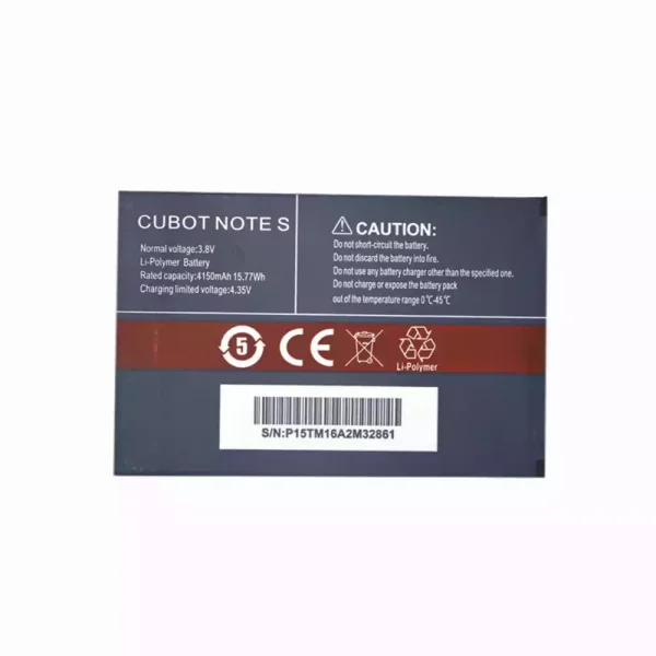 Batería para CUBOT NOTE S