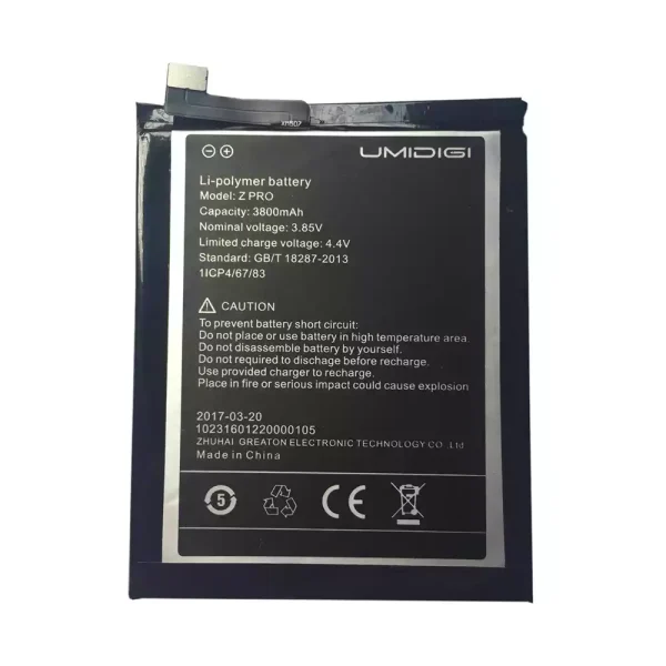 Batería para UMIDIGI Z PRO