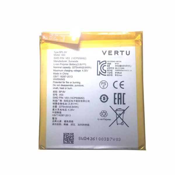 Batería BPL-9V para VERTU