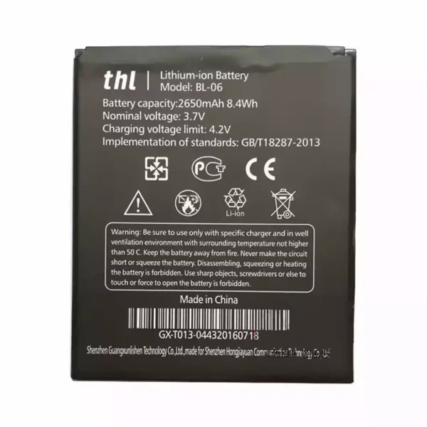 Batería BL-06 para THL T6