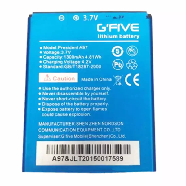 Batería para GFIVE president A97