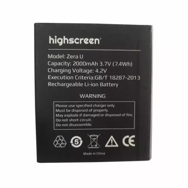 Batería para Highscreen Zera U
