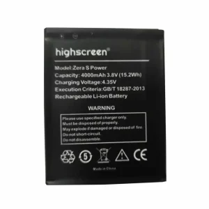 Batería para Highscreen Zera S Power