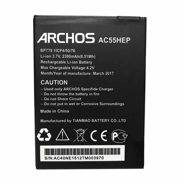 Batería para ARCHOS AC55HEP