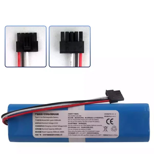 Batería para Robot XiaoMi MIJIA STYTJ02YM,Haier JX37,Proscenic LDS M7 (3400mAh) - Imagen 2