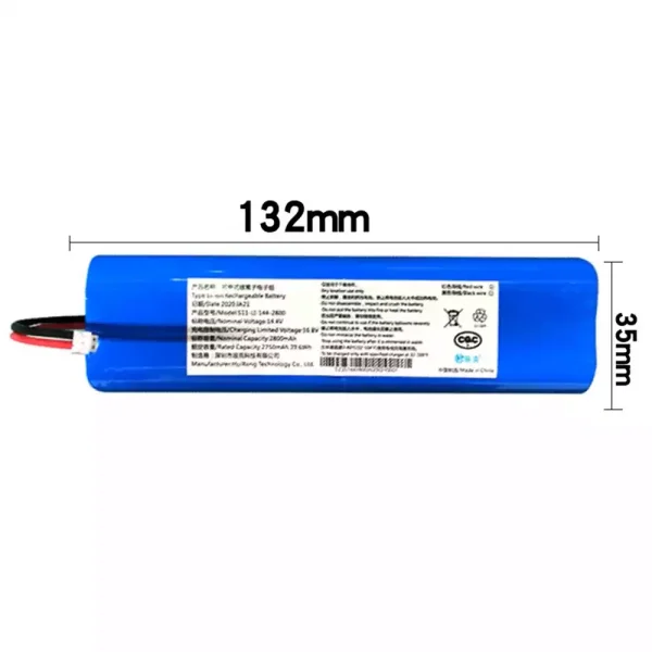 Batería para Robot KLINSMANN KRV210 KRV310 KRV205A - Imagen 2