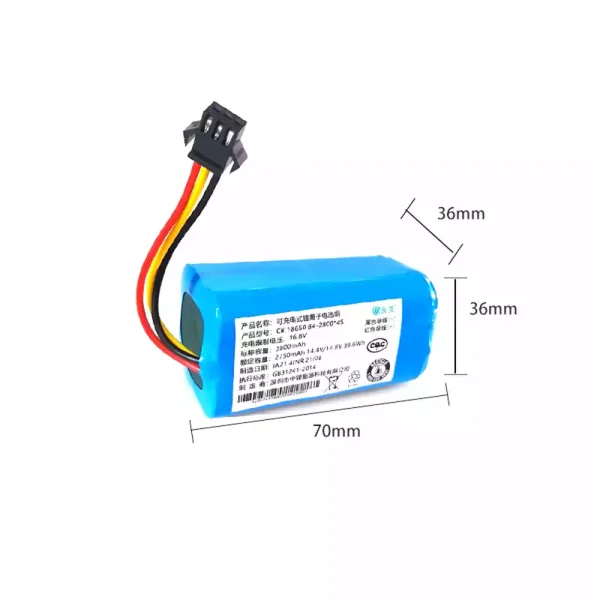 Batería para Robot KONKA KC-V1,TCL TSR-JM01A HYUNDAI QC-XC3732 - Imagen 2