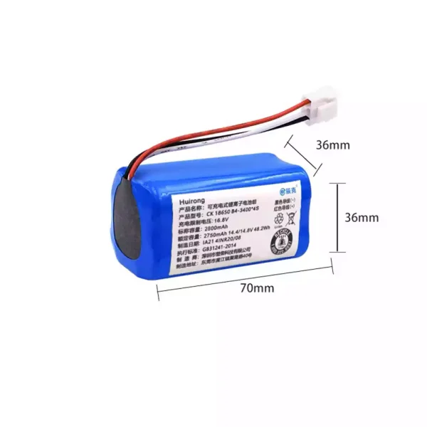 Batería para Fregadora Giratoria Eléctrico Uoni TUJ-MA960 TUJ-MA990 - Imagen 2