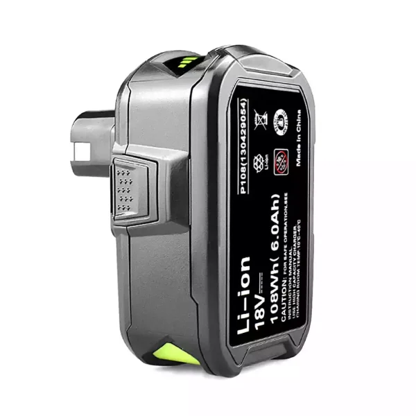 18V 6.0Ah Batería para Ryobi CCC-1801M,CCC-180L,CCD-1801,CCG-1801M,CCG-180L,CCS-1801/DM,CCS-1801/LM,CCS-1801D,CCS-1801LM,CCW-180L - Imagen 4