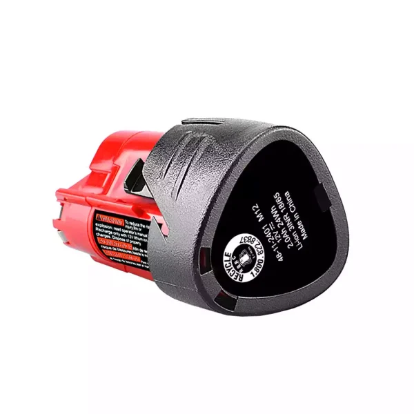 12V 2.0Ah Batería para Milwaukee 48-11-2401,48-11-2402,48-11-2420,48-11-2430,48-11-2411,48-11-2412 - Imagen 4