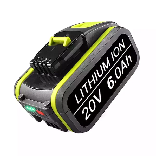 20V 6.0Ah Batería para Worx WX696.9 WX693.9 WX693.1 WX693 WX678.9 WX678 - Imagen 4