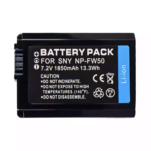 Batería para SONY NEX-5T/NEX-5TL/NEX-3NL/NEX-5R/NEX-6/NEX-F3K/NEX-5N/NEX-5NK/NEX-7/NEX-7K/NEX-C3K/NEX-3A/NEX-5A/ILCE-QX1/ILCE-QX1L