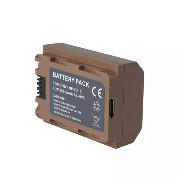 USB-C Type C Input Batería para SONY Alpha A9 II, Alpha A9, Alpha A9M2,Alpha A7R IV, Alpha A7R III, Alpha A7 III, Alpha A7M III,Alpha A7M IV,Alpha A6600, A7S III, A7R IIIA, A7R IVA, A7R5,Alpha 1,FX30 - Imagen 2