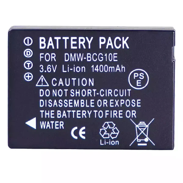 Batería para PANASONIC DMW-BCG10E DMW-BCG10