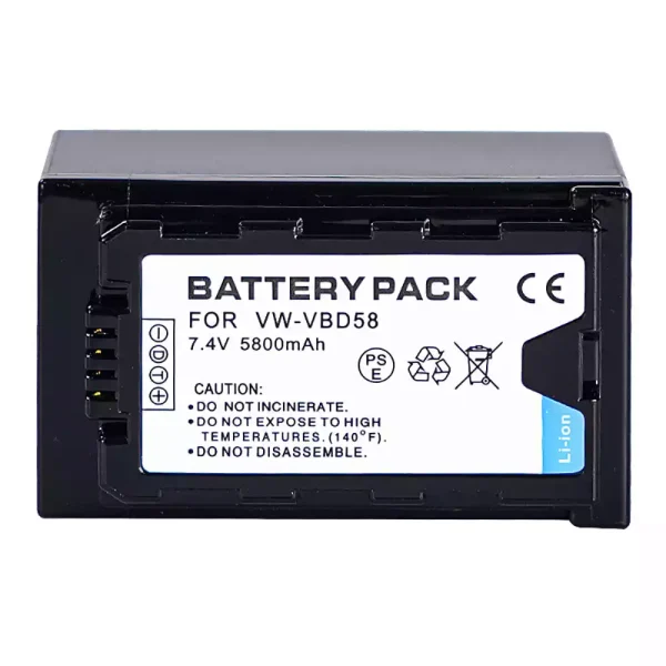 Batería para PANASONIC VW-VBD58