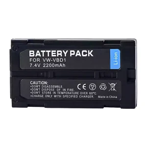 Batería para PANASONIC VW-VBD1 VW-VBD1E,VW-VBD2 VW-B202