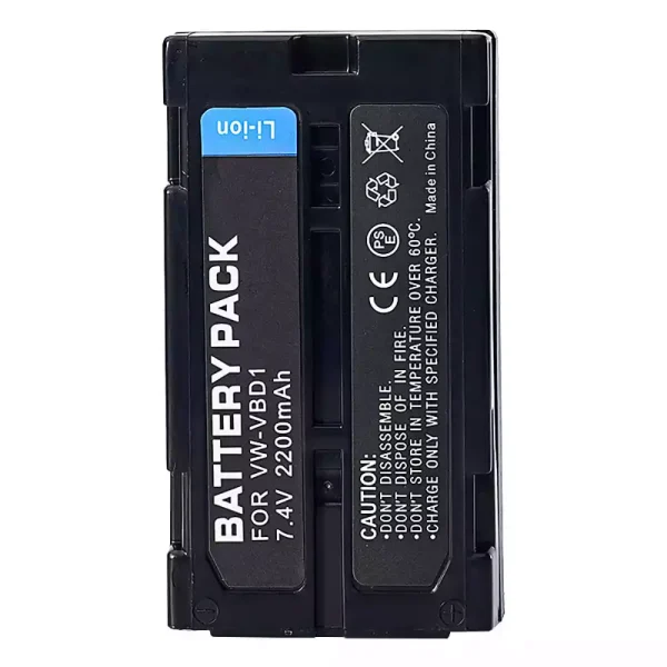 Batería para PANASONIC VW-VBD1 VW-VBD1E,VW-VBD2 VW-B202 - Imagen 2