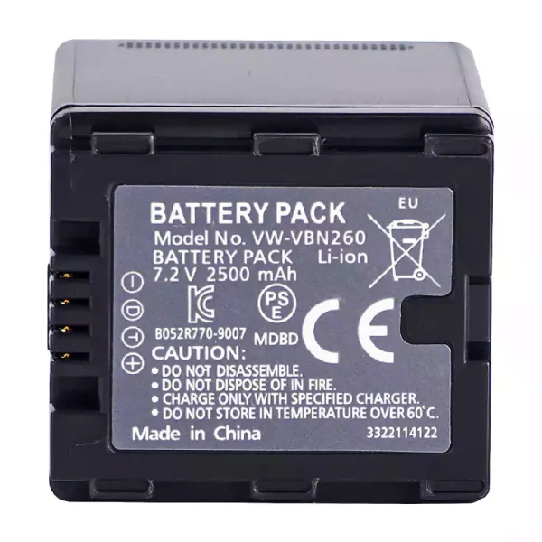 Batería para PANASONIC VW-VBN260
