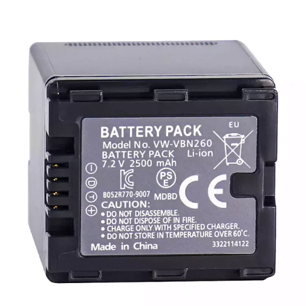 Batería para PANASONIC VW-VBN260 - Imagen 3