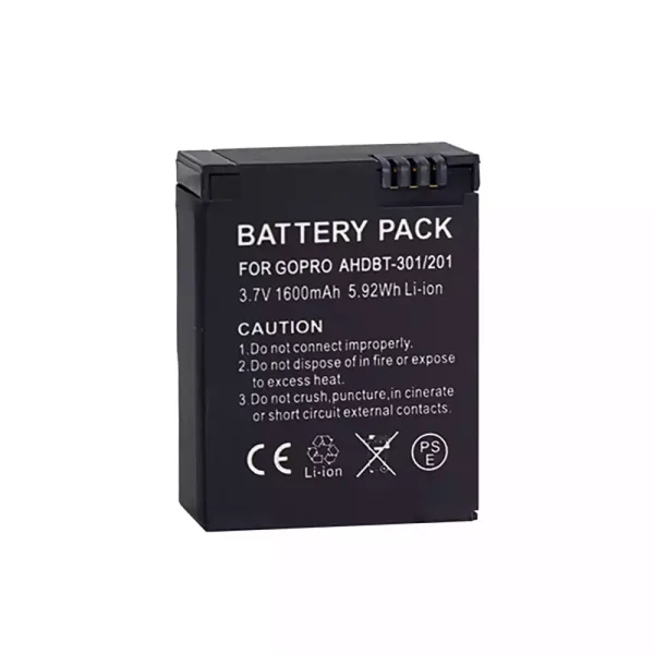Batería para GoPro AHDBT-201 AHDBT-301 AHDBT-302 - Imagen 2