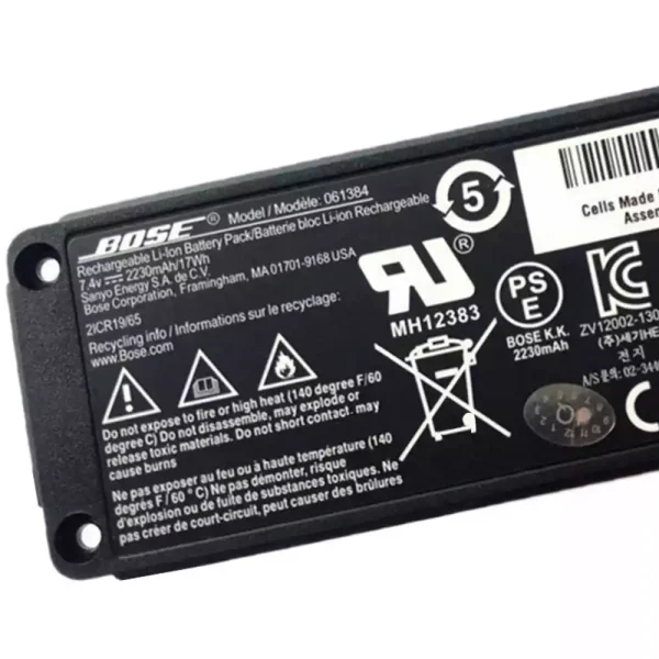 Batería Para 063287 061384 061385 061386,BOSE SOUNDLINK  Mini  1 - Imagen 3