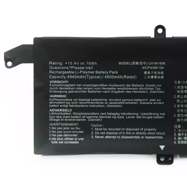 Batería Para Laptop ASUS C41N1908 - Imagen 3