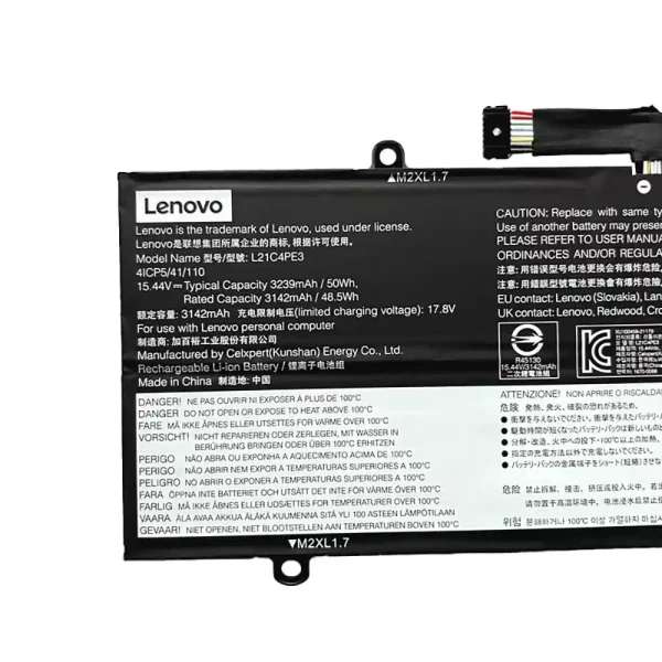 Batería Para Laptop LENOVO L21C4PE3 L21M4PE4 - Imagen 3