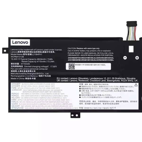 Batería Para Laptop LENOVO L21B4PH1 L21C4PH1 L21M4PH1 L21L4PH1 L21D4PH1 - Imagen 3
