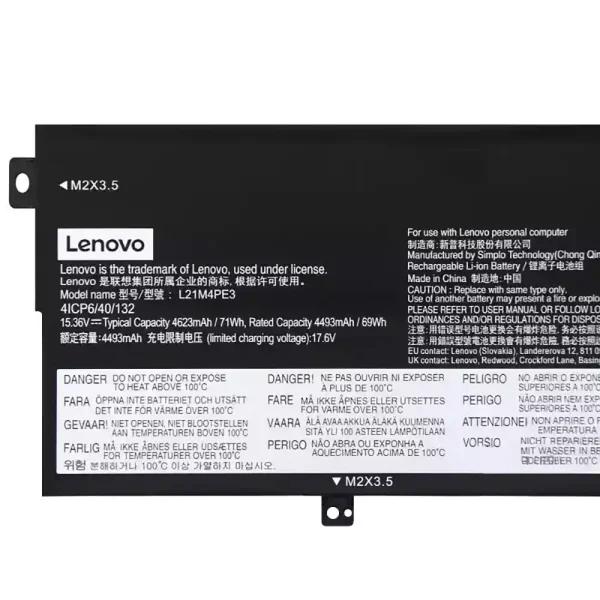 Batería Para Laptop Lenovo L21M4PE3 L21L4PE3 - Imagen 3
