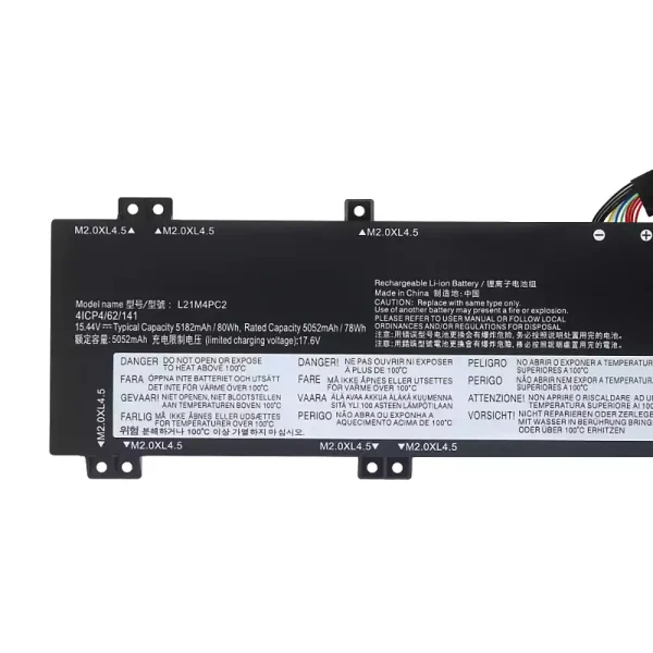 Batería Para Laptop Lenovo L21B4PC0 L21C4PC1 L21D4PC1 L21M4PC2 L21M4PC3 - Imagen 3