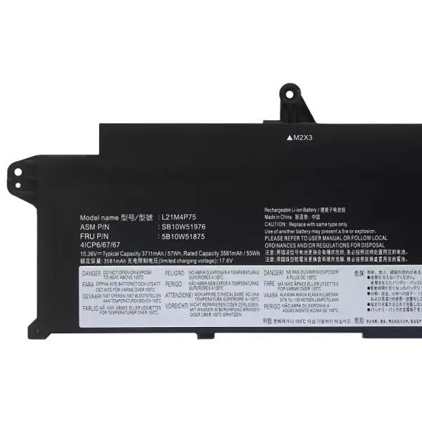 Batería Para Laptop LENOVO L21B4P71 L21M4P75 L21C4P75 L21L4P73 - Imagen 3