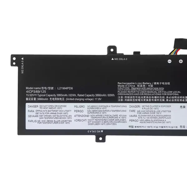 Batería Para Laptop LENOVO L12M4PD6 - Imagen 3