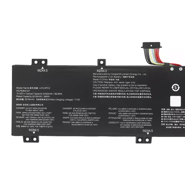 Batería Para Laptop LENOVO L21C4PC2 L21C4PC3 L21D4PC2 L21M4PC5 L21M4PC6 - Imagen 3