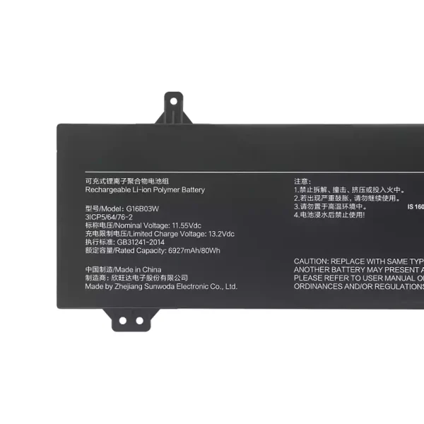 Batería Para Laptop G16B03W,Redmi G Pro 2022/Redmi G Pro 2024 - Imagen 3