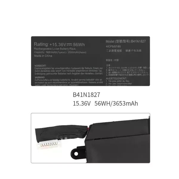 Batería Para Laptop ASUS B41N1827 - Imagen 2