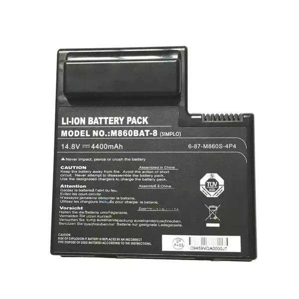 Batería Para Laptop CLEVO M860BAT-8
