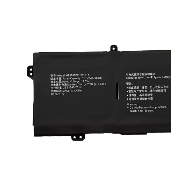Batería Para Laptop HUAWEI HB5881P1EEW-31A - Imagen 3