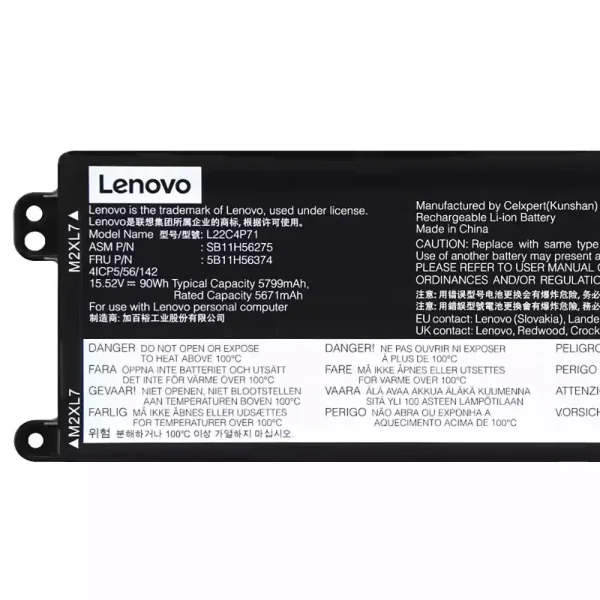 Batería Para Laptop LENOVO L22C4P71 L22M4P71 - Imagen 3