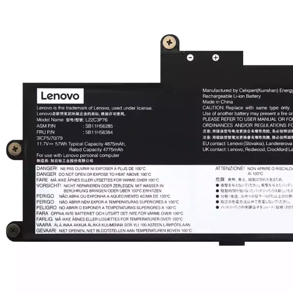 Batería Para Laptop LENOVO L22C3P76 SB11H56285 5B11H56384 - Imagen 3